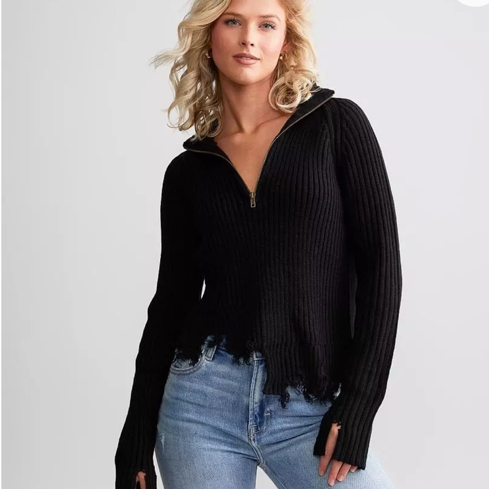 Guilded Intent Destructed Sweater Medium - image 4